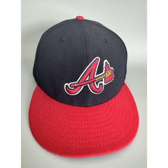 Atlanta Braves Hat Cap New Era 59FIFTY Fitted 7 7/8